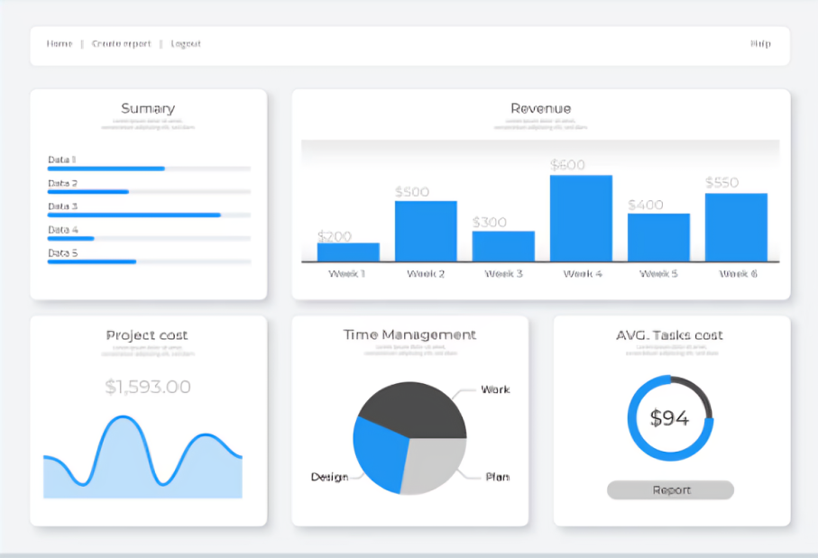 Premium SaaS dashboard interface
